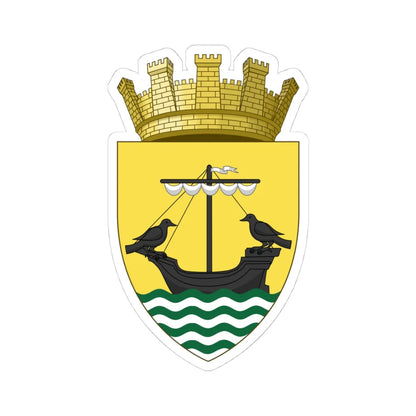 Insigne Olipsionis coronatum (Portugal) (Coat of Arms) STICKER Vinyl Kiss-Cut Decal 4 Inch White - The Sticker Space