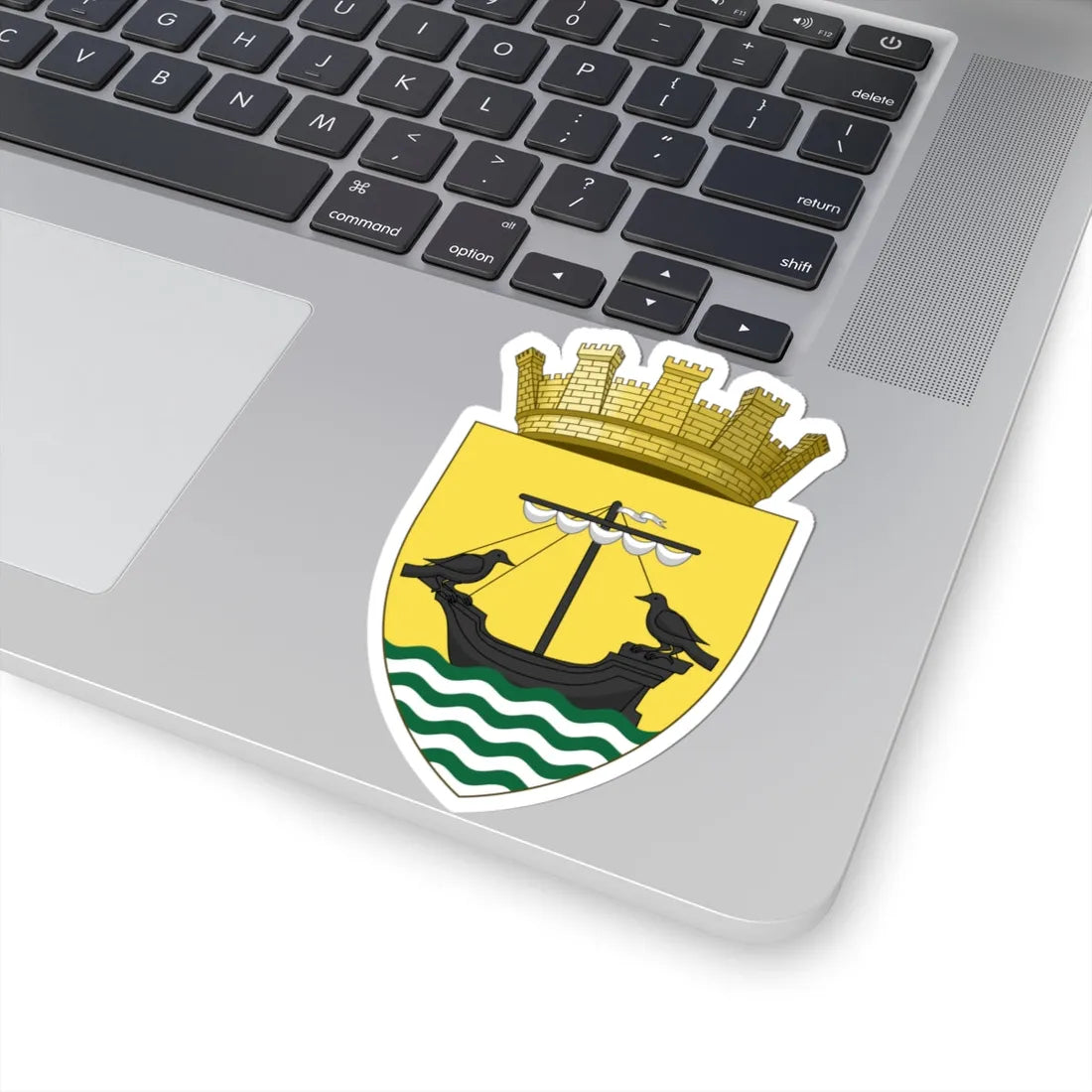Insigne Olipsionis coronatum (Portugal) (Coat of Arms) STICKER Vinyl Kiss-Cut Decal - The Sticker Space