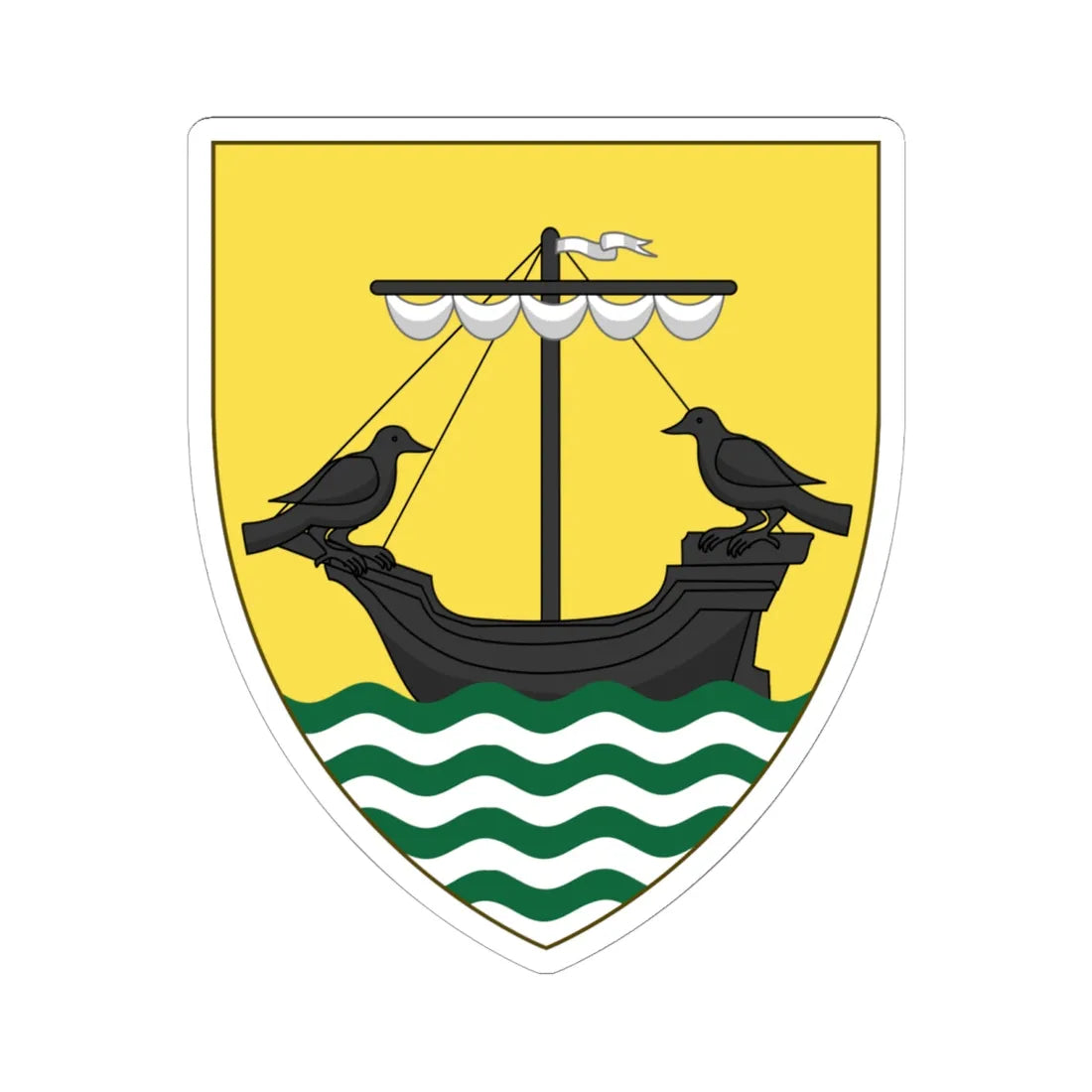 Insigne Olipsionis (Portugal) (Coat of Arms) STICKER Vinyl Kiss-Cut Decal - The Sticker Space