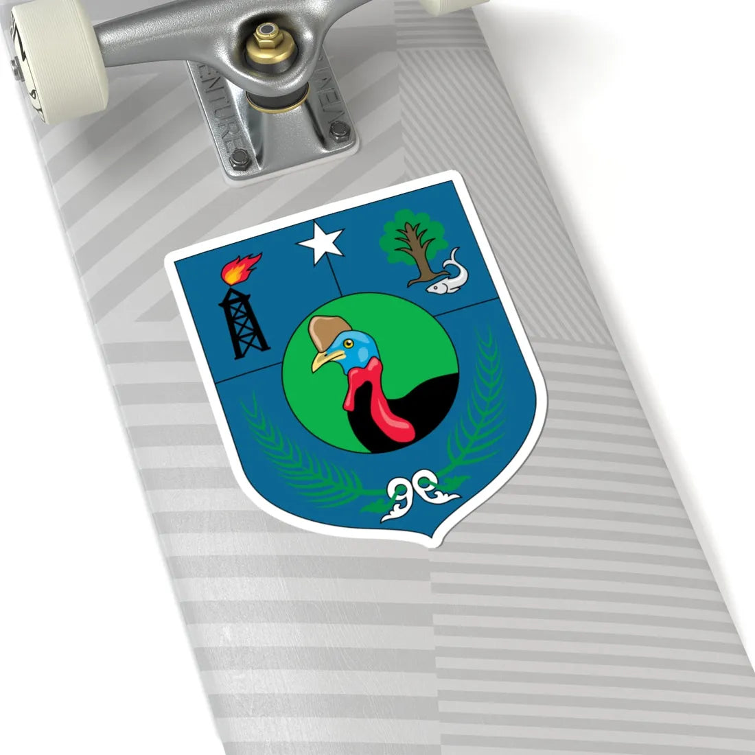 Insigne Papuae Occidentalis (Indonesia) (Coat of Arms) STICKER Vinyl Kiss-Cut Decal - The Sticker Space