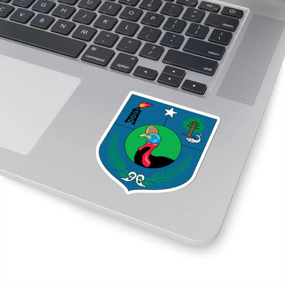 Insigne Papuae Occidentalis (Indonesia) (Coat of Arms) STICKER Vinyl Kiss-Cut Decal - The Sticker Space