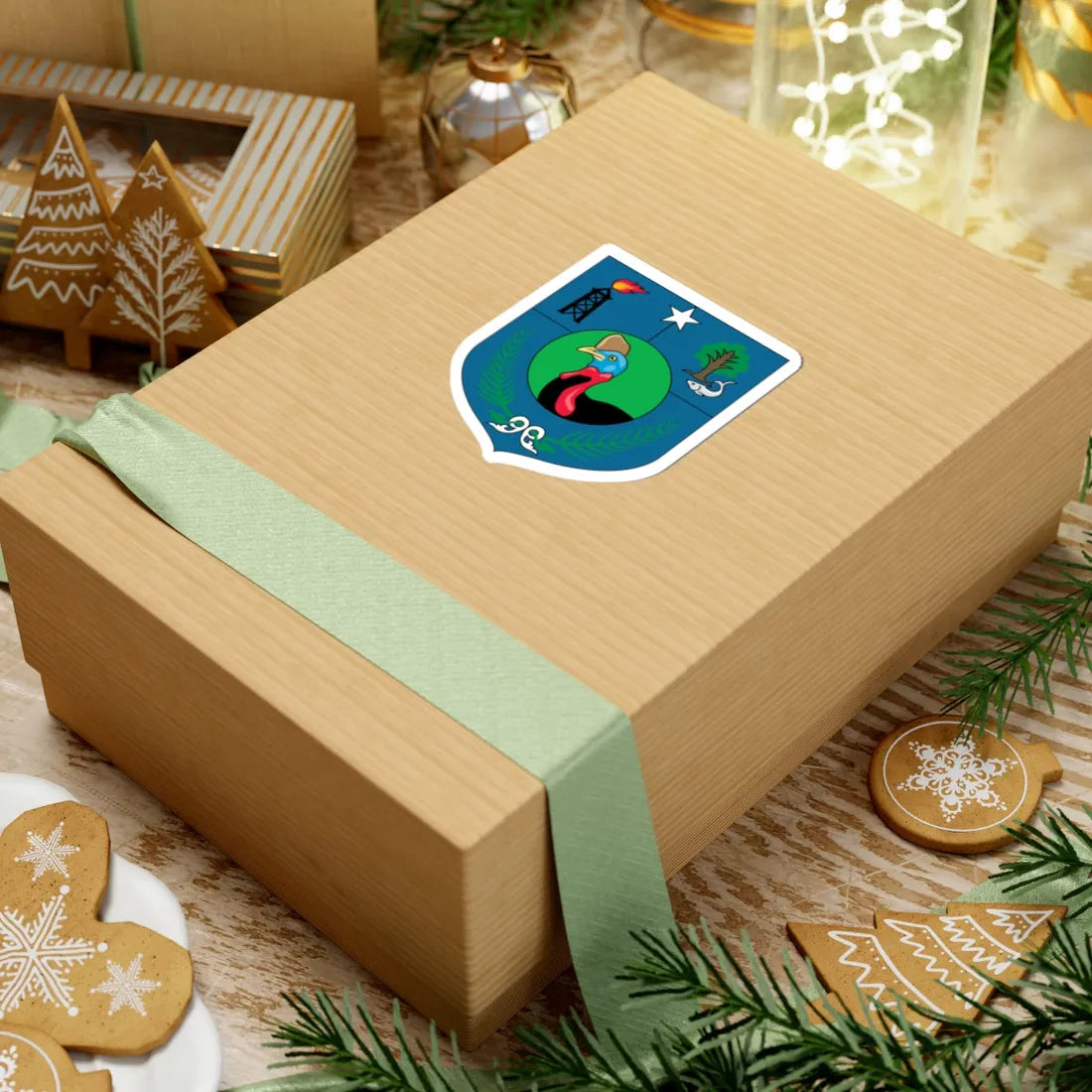 Insigne Papuae Occidentalis (Indonesia) (Coat of Arms) STICKER Vinyl Kiss-Cut Decal - The Sticker Space