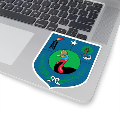 Insigne Papuae Occidentalis (Indonesia) (Coat of Arms) STICKER Vinyl Kiss-Cut Decal - The Sticker Space