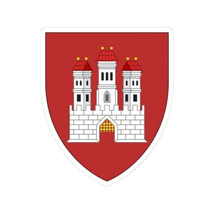 Insigne Posonii (Slovakia) (Coat of Arms) STICKER Vinyl Kiss-Cut Decal 3 Inch White - The Sticker Space