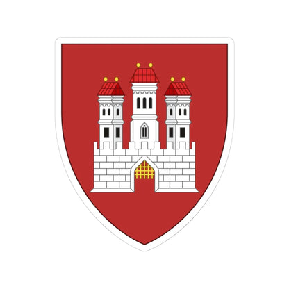 Insigne Posonii (Slovakia) (Coat of Arms) STICKER Vinyl Kiss-Cut Decal 4 Inch White - The Sticker Space