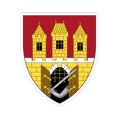 Insigne Pragae (Czech Republic) (Coat of Arms) STICKER Vinyl Kiss-Cut Decal 6 Inch White - The Sticker Space