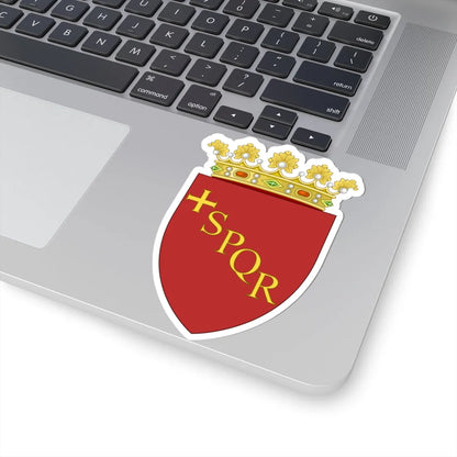 Insigne Romanum coronatum (Italy) (Coat of Arms) STICKER Vinyl Kiss-Cut Decal - The Sticker Space