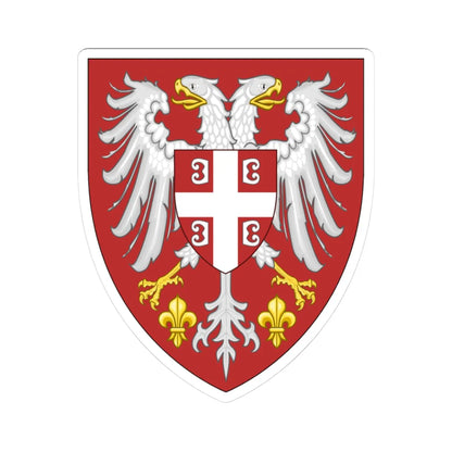 Insigne Serbicum (Serbia) (Coat of Arms) STICKER Vinyl Kiss-Cut Decal 3 Inch White - The Sticker Space