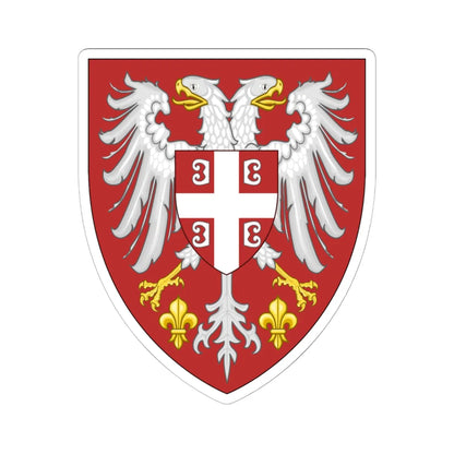 Insigne Serbicum (Serbia) (Coat of Arms) STICKER Vinyl Kiss-Cut Decal 6 Inch White - The Sticker Space