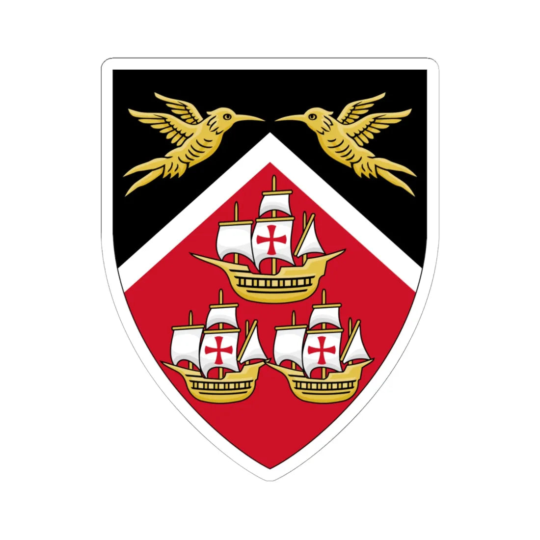 Insigne Trinitatis et Tobaci (Trinidad and Tobago) (Coat of Arms) STICKER Vinyl Kiss-Cut Decal - The Sticker Space