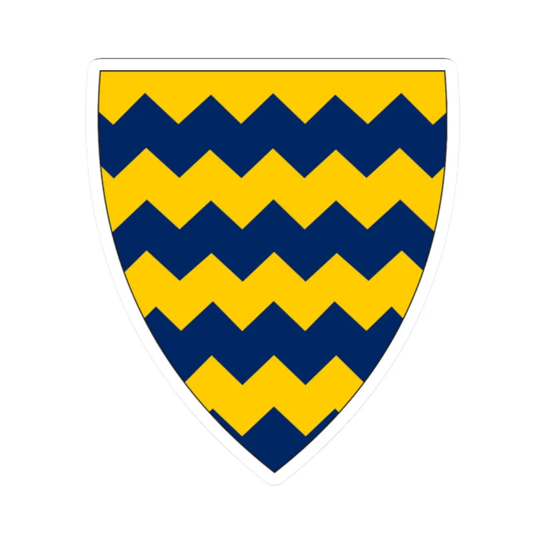 Insigne Tzadiae (Chad) (Coat of Arms) STICKER Vinyl Kiss-Cut Decal 2 Inch White - The Sticker Space