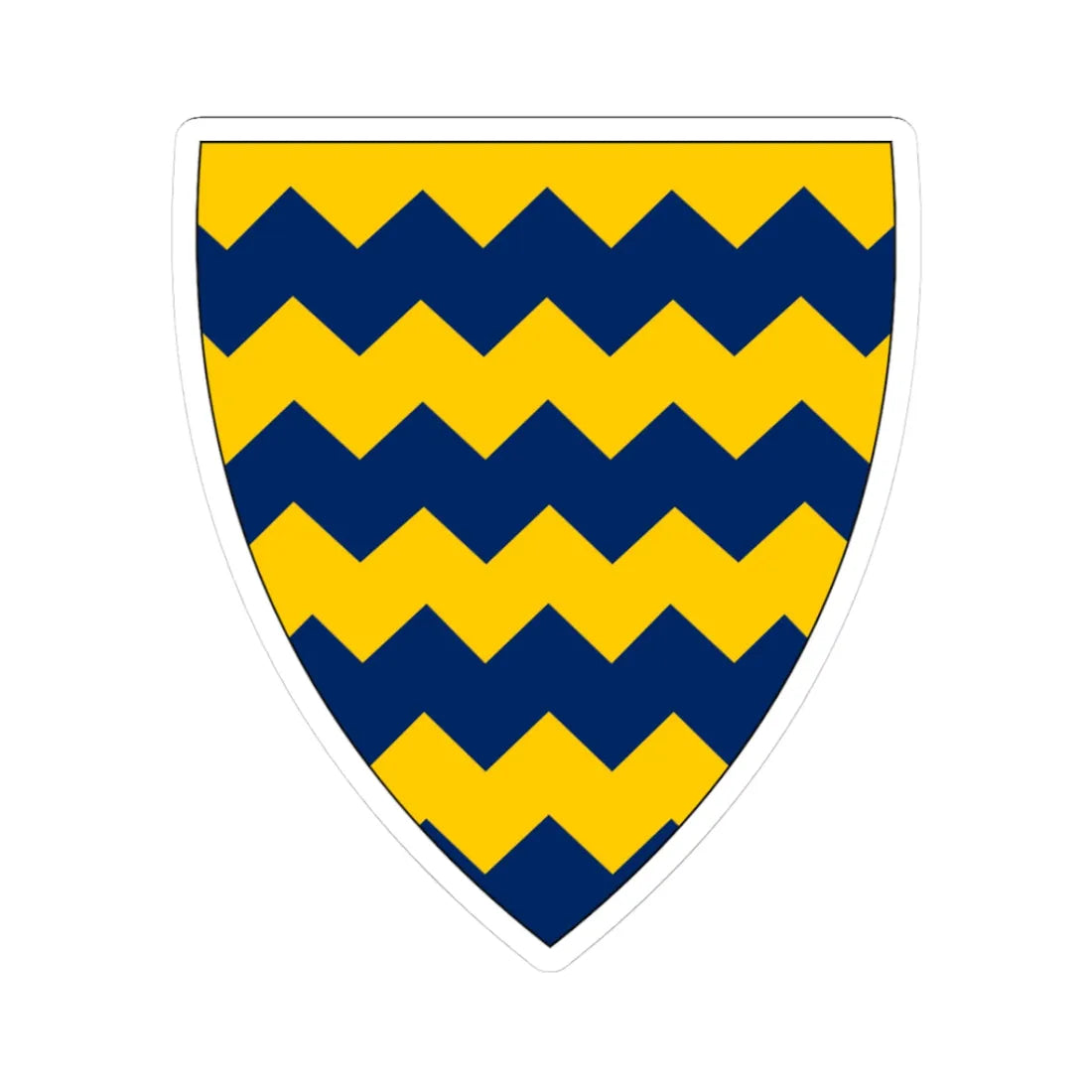 Insigne Tzadiae (Chad) (Coat of Arms) STICKER Vinyl Kiss-Cut Decal 3 Inch White - The Sticker Space
