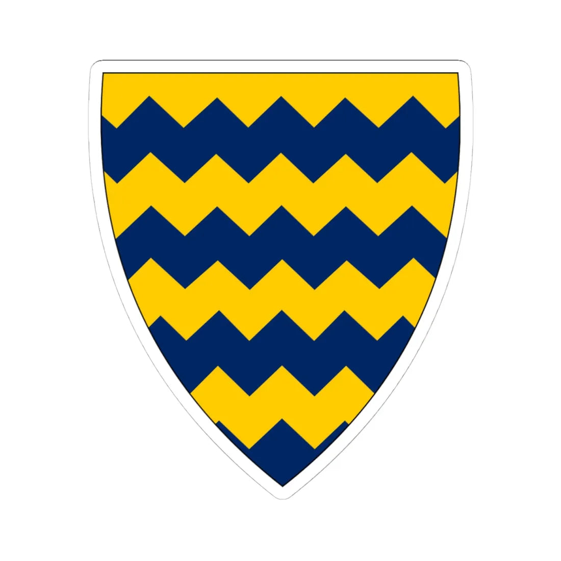 Insigne Tzadiae (Chad) (Coat of Arms) STICKER Vinyl Kiss-Cut Decal 4 Inch White - The Sticker Space
