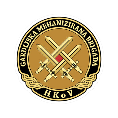 Insignia Croatia Army GMBR v1 (Croatia) (Coat of Arms) STICKER Vinyl Kiss-Cut Decal 2 Inch White - The Sticker Space