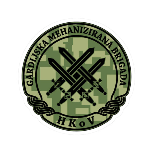 Insignia Croatia Army GMBR v2 (Croatia) (Coat of Arms) STICKER Vinyl Kiss-Cut Decal 2 Inch White - The Sticker Space