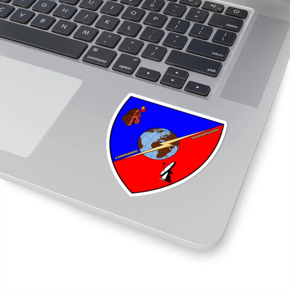 Insignia Italy Army Commando Transmissioni (Italy) (Coat of Arms) STICKER Vinyl Kiss-Cut Decal - The Sticker Space