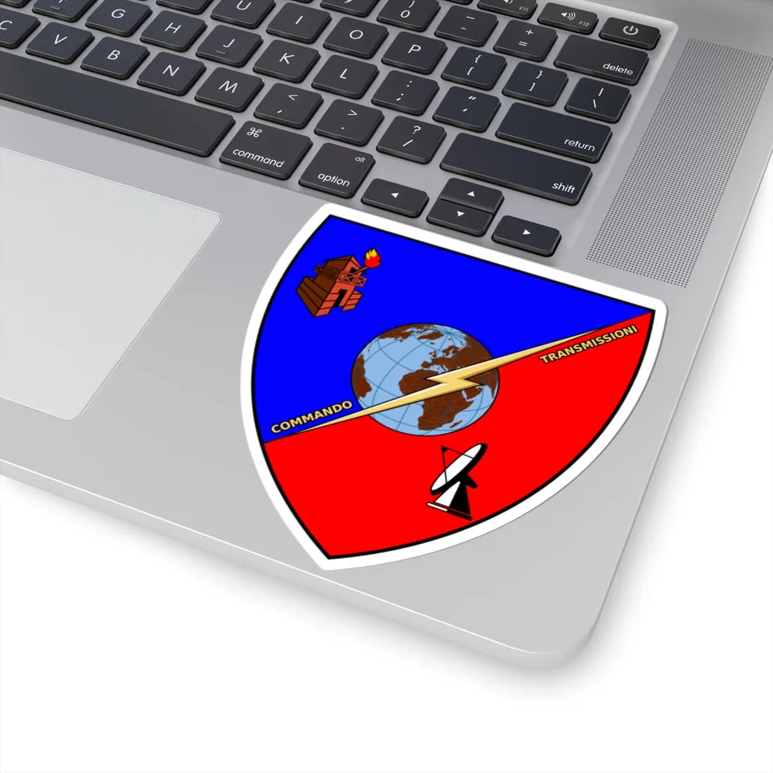 Insignia Italy Army Commando Transmissioni (Italy) (Coat of Arms) STICKER Vinyl Kiss-Cut Decal - The Sticker Space