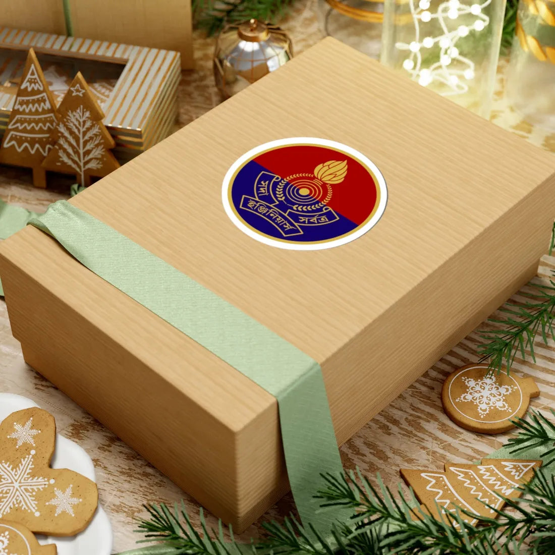 Insignia of the Bangladesh Army Corps of Engineers (Bangladesh) (Coat of Arms) STICKER Vinyl Kiss-Cut Decal - The Sticker Space