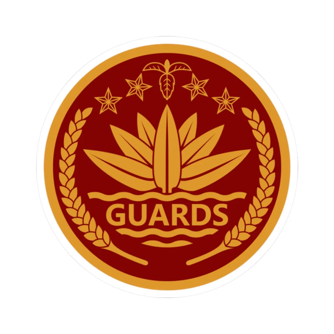 Insignia of the President Guard Regiment PGR (Bangladesh) (Coat of Arms) STICKER Vinyl Kiss-Cut Decal 2 Inch White - The Sticker Space