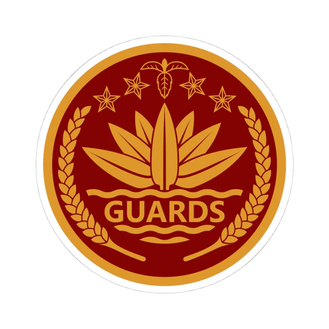 Insignia of the President Guard Regiment PGR (Bangladesh) (Coat of Arms) STICKER Vinyl Kiss-Cut Decal - The Sticker Space