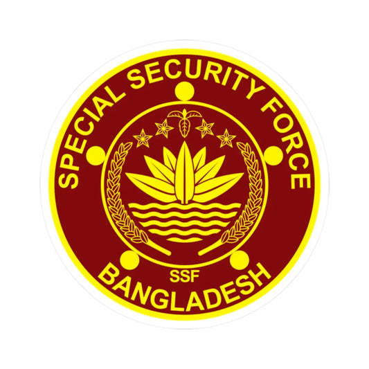 Insignia of the Special Security Force (Bangladesh) (Coat of Arms) STICKER Vinyl Kiss-Cut Decal 2 Inch White - The Sticker Space