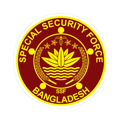 Insignia of the Special Security Force (Bangladesh) (Coat of Arms) STICKER Vinyl Kiss-Cut Decal 3 Inch White - The Sticker Space