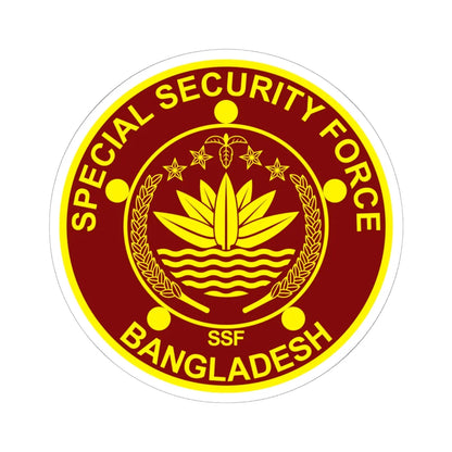 Insignia of the Special Security Force (Bangladesh) (Coat of Arms) STICKER Vinyl Kiss-Cut Decal 6 Inch White - The Sticker Space