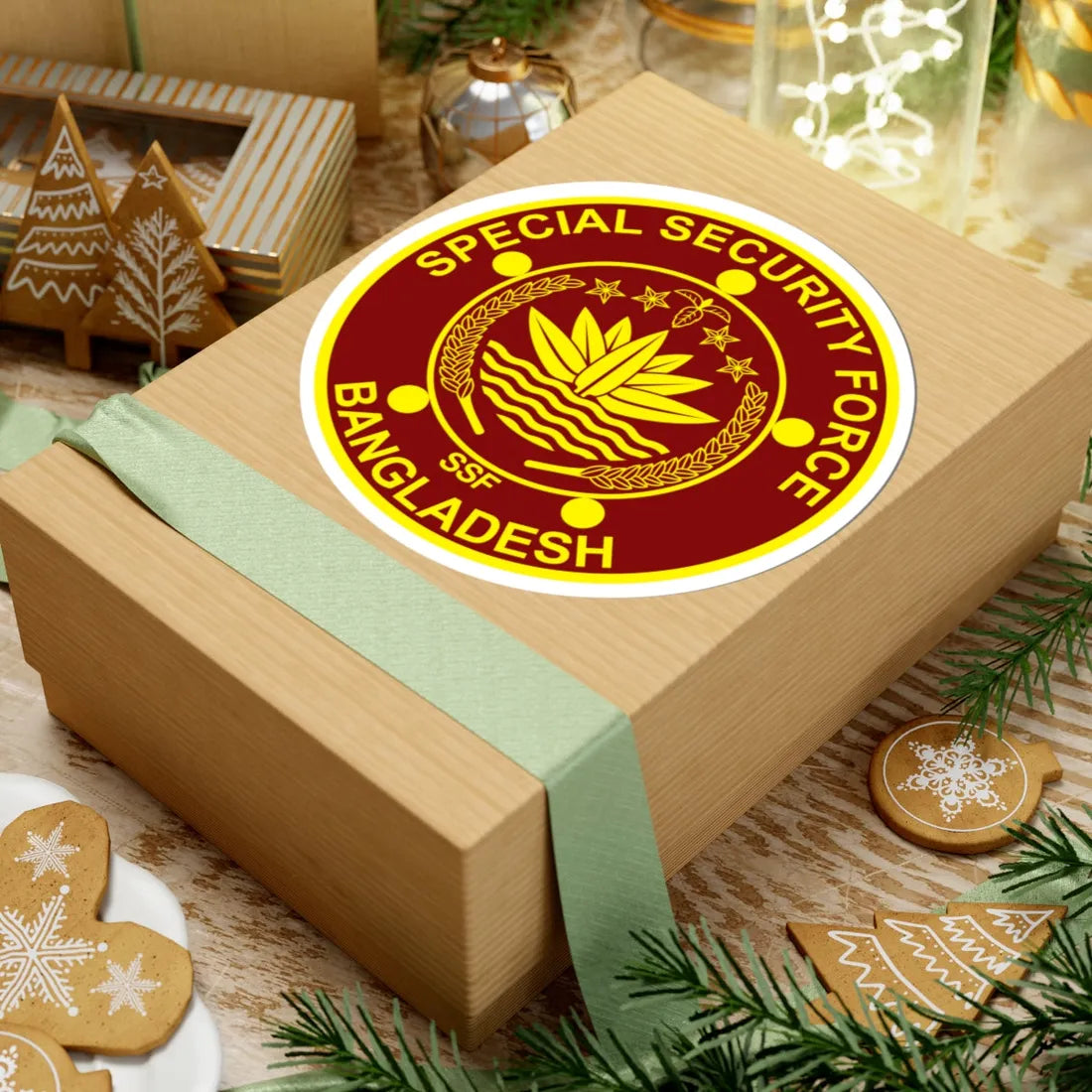 Insignia of the Special Security Force (Bangladesh) (Coat of Arms) STICKER Vinyl Kiss-Cut Decal - The Sticker Space