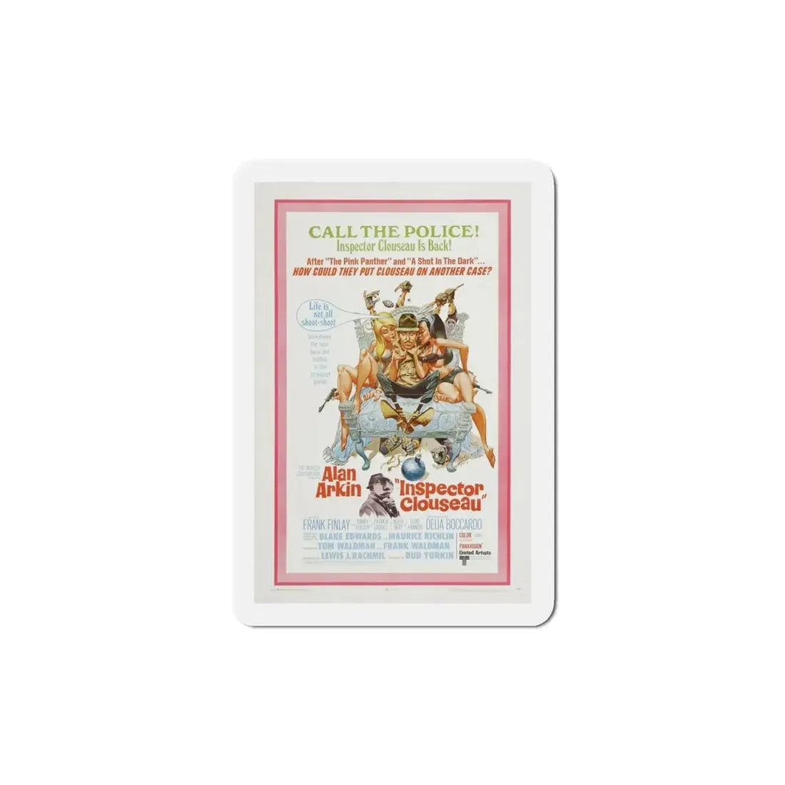 Inspector Clouseau 1968 Movie Poster Refrigerator Magnet - The Sticker Space