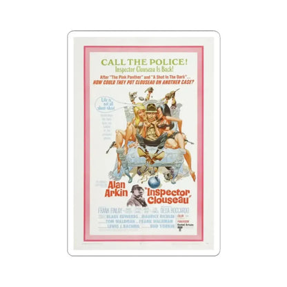 Inspector Clouseau 1968 Movie Poster - STICKER Vinyl Kiss-Cut Decal 2 Inch White - The Sticker Space