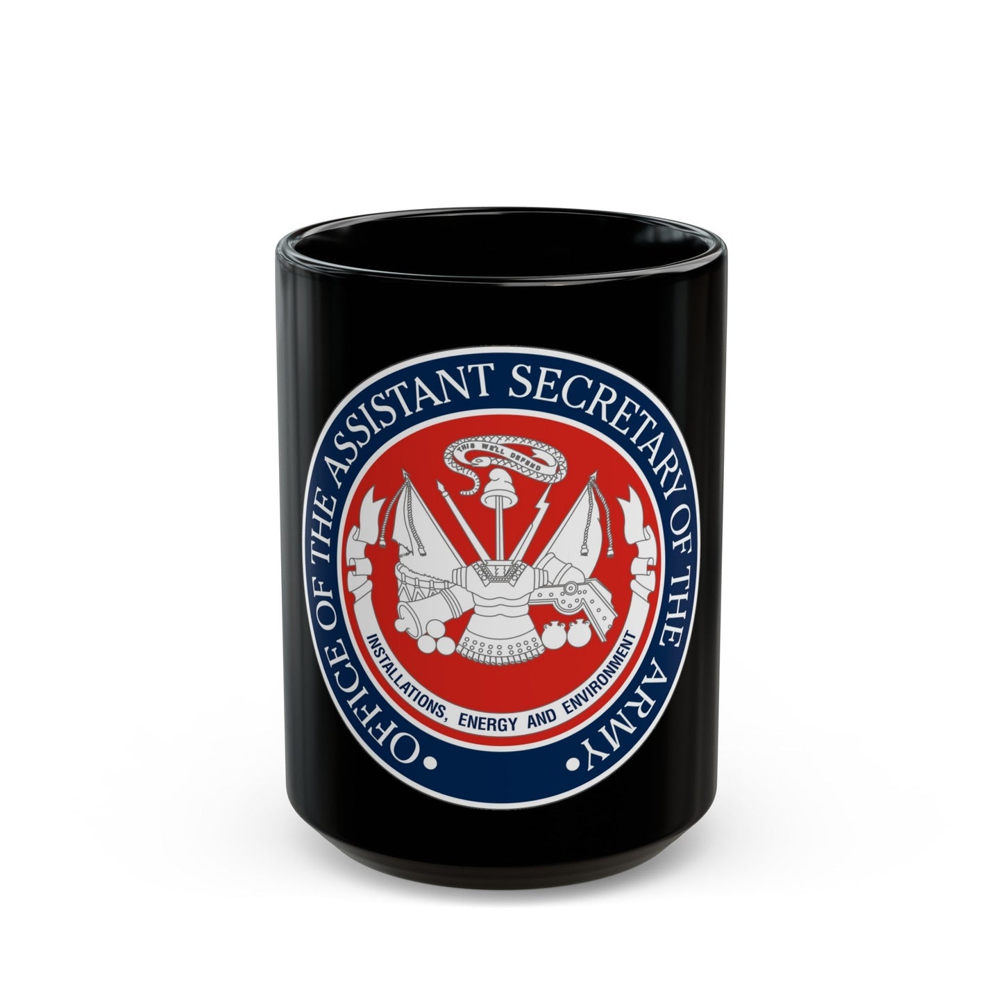 Installations Energy and Environment (U.S. Army) Black Coffee Mug-15oz-The Sticker Space