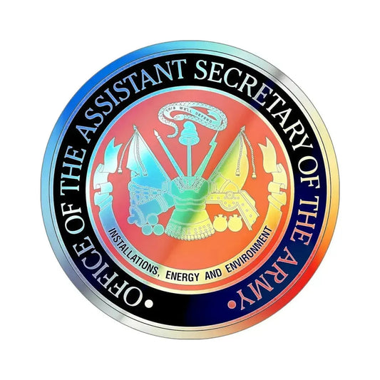 Installations Energy and Environment (U.S. Army) Holographic STICKER Die-Cut Vinyl Decal 6 Inch Holographic - The Sticker Space