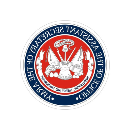 Installations Energy and Environment (U.S. Army) REVERSE PRINT Transparent Die-Cut STICKER - The Sticker Space