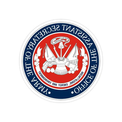 Installations Energy and Environment (U.S. Army) REVERSE PRINT Transparent Die-Cut STICKER - The Sticker Space