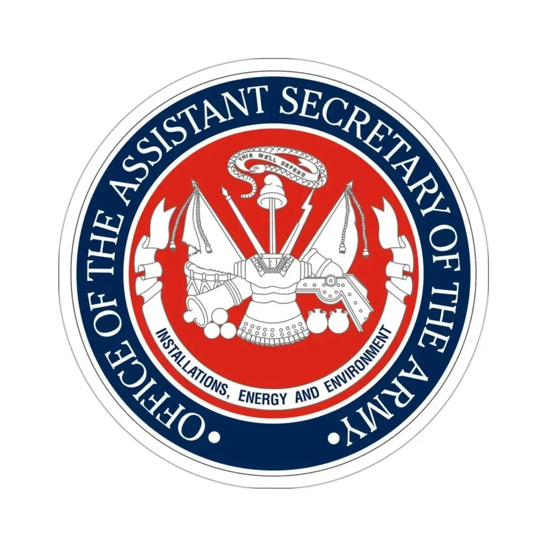 Installations Energy and Environment (U.S. Army) STICKER Vinyl Die-Cut Decal 3 Inch - The Sticker Space