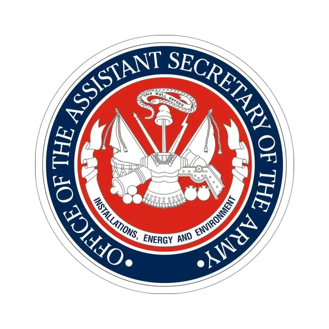 Installations Energy and Environment (U.S. Army) STICKER Vinyl Die-Cut Decal 4 Inch - The Sticker Space