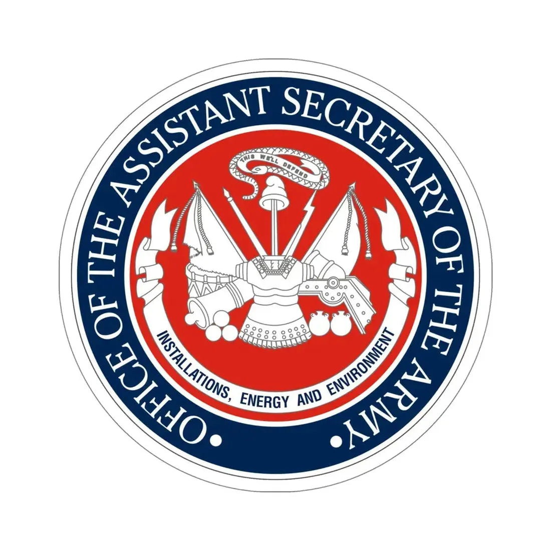 Installations Energy and Environment (U.S. Army) STICKER Vinyl Die-Cut Decal 6 Inch - The Sticker Space