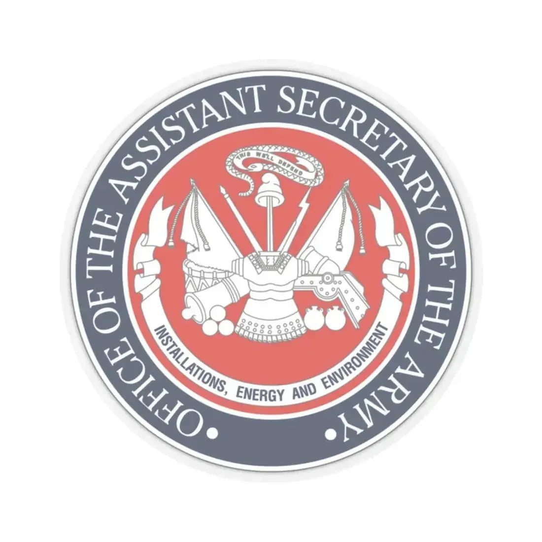 Installations Energy and Environment (U.S. Army) STICKER Vinyl Kiss-Cut Decal 2 Inch Transparent - The Sticker Space