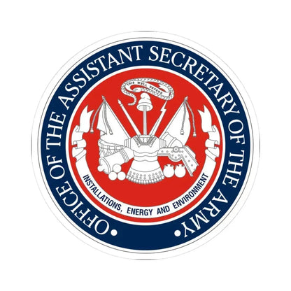 Installations Energy and Environment (U.S. Army) STICKER Vinyl Kiss-Cut Decal 3 Inch White - The Sticker Space