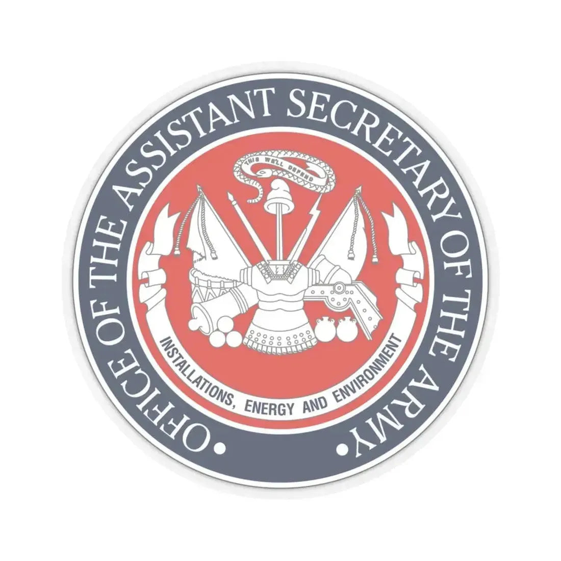 Installations Energy and Environment (U.S. Army) STICKER Vinyl Kiss-Cut Decal 6 Inch Transparent - The Sticker Space