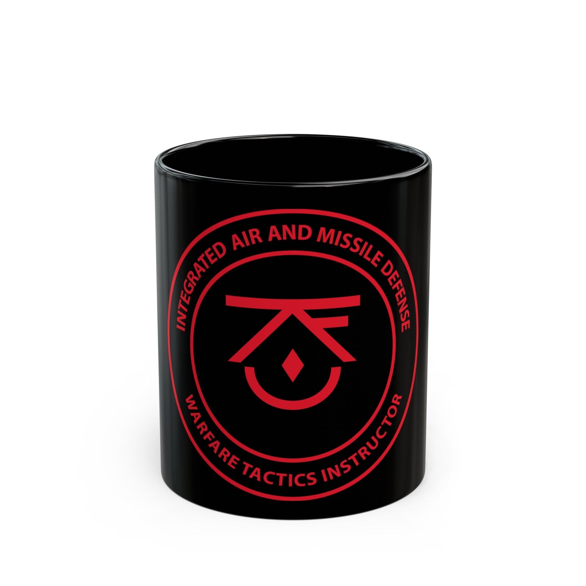 Integrated Air & Missile Defense Warfare Tactics Instructor IAMD WTI (U.S. Navy) Black Coffee Mug-11oz-The Sticker Space