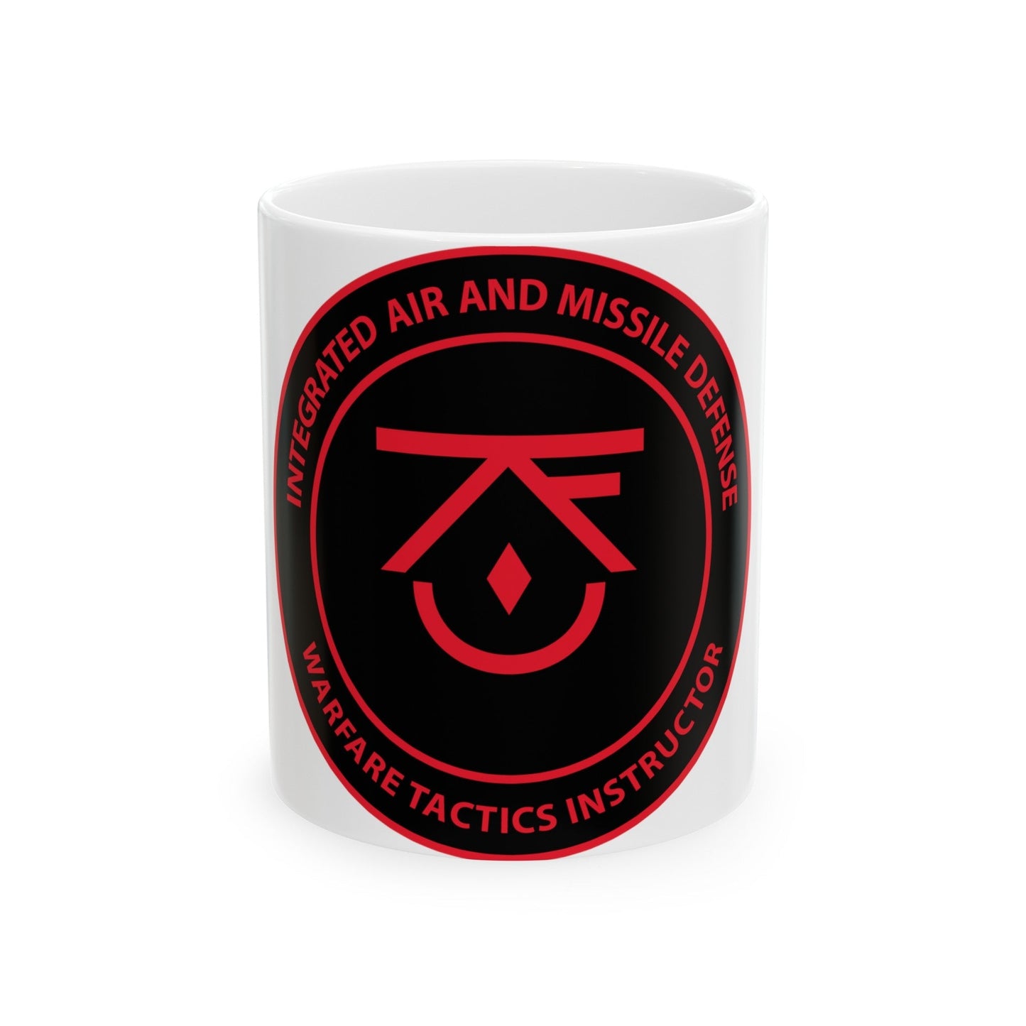 Integrated Air & Missile Defense Warfare Tactics Instructor IAMD WTI (U.S. Navy) White Coffee Mug-11oz-The Sticker Space