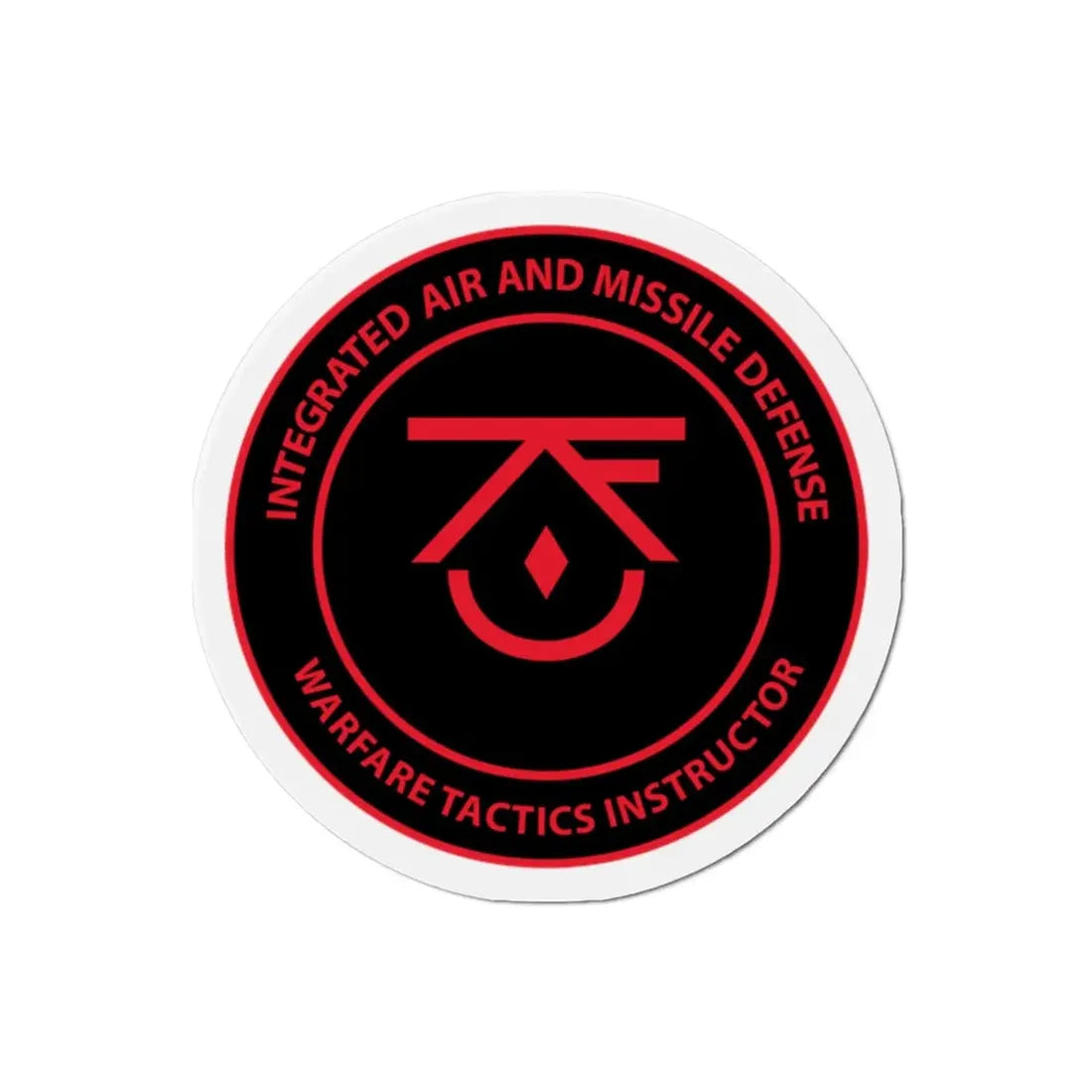 Integrated Air & Missile Defense Warfare Tactics Instructor IAMD WTI (U.S. Navy) Refrigerator Magnet - The Sticker Space