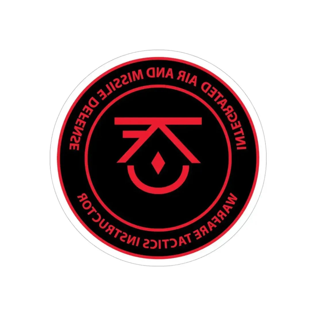 Integrated Air & Missile Defense Warfare Tactics Instructor IAMD WTI (U.S. Navy) REVERSE PRINT Transparent Die-Cut STICKER 4 Inch Die-Cut Transparent - The Sticker Space