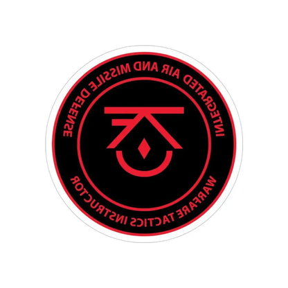 Integrated Air & Missile Defense Warfare Tactics Instructor IAMD WTI (U.S. Navy) REVERSE PRINT Transparent Die-Cut STICKER 4 Inch Die-Cut Transparent - The Sticker Space