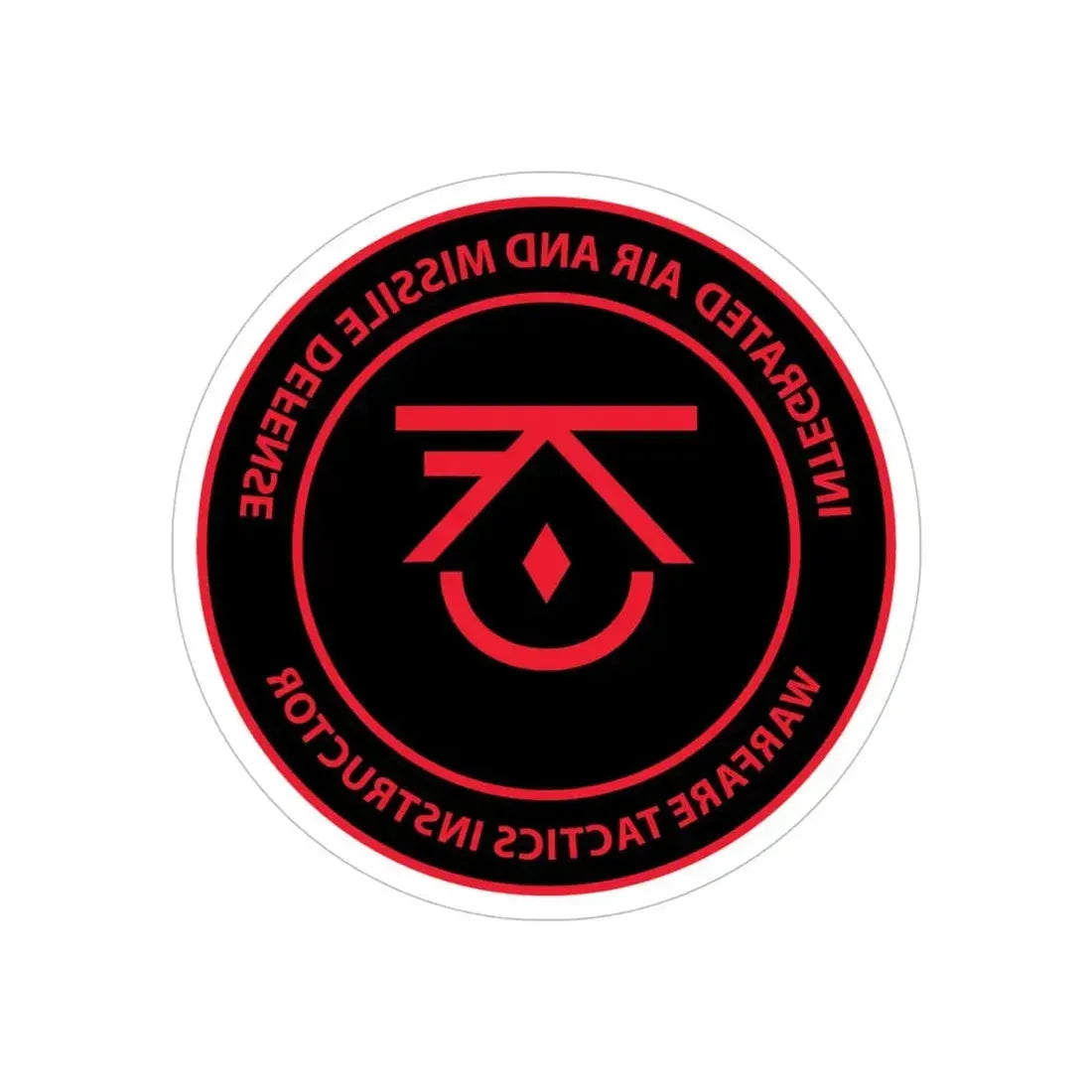 Integrated Air & Missile Defense Warfare Tactics Instructor IAMD WTI (U.S. Navy) REVERSE PRINT Transparent Die-Cut STICKER 5 Inch Die-Cut Transparent - The Sticker Space