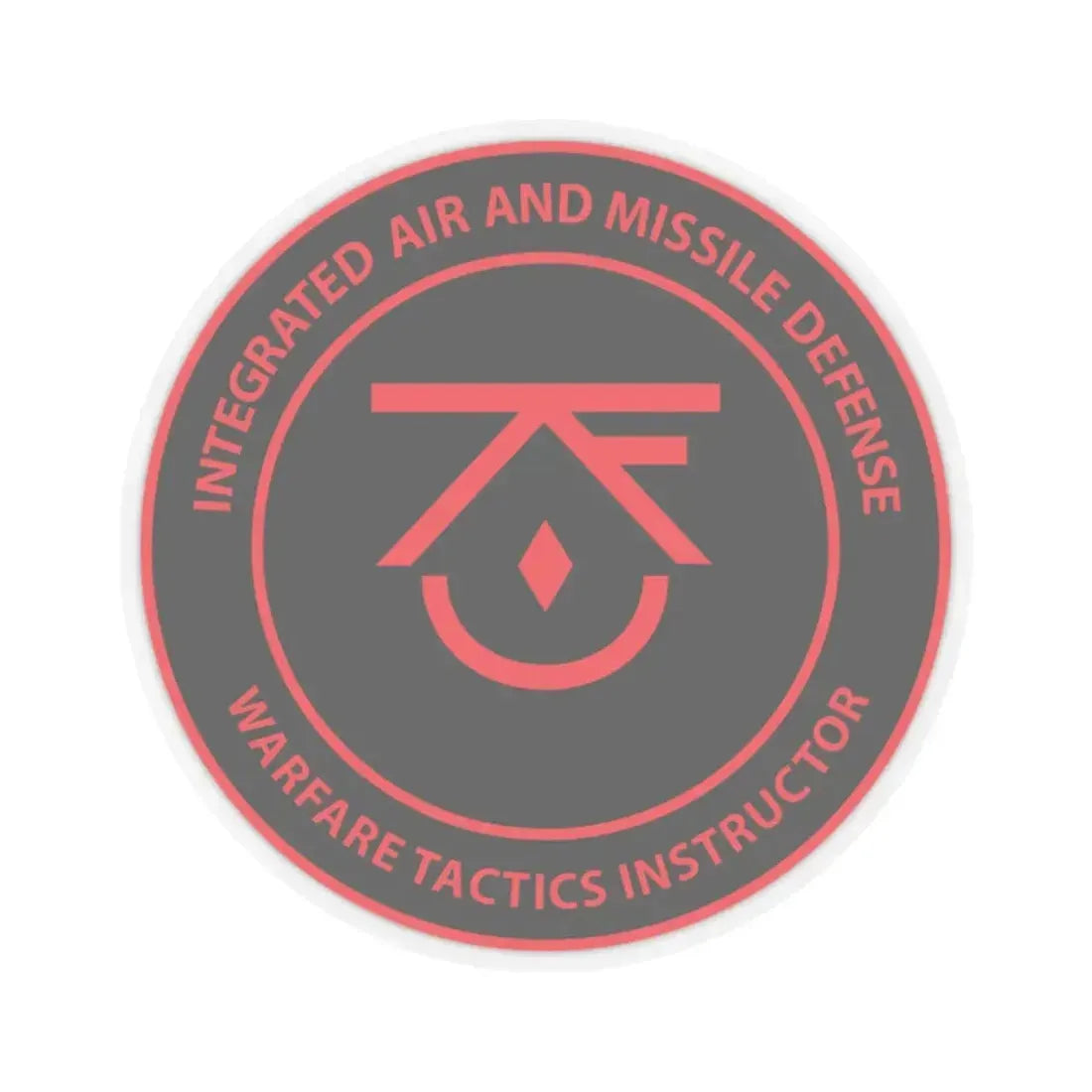 Integrated Air & Missile Defense Warfare Tactics Instructor IAMD WTI (U.S. Navy) STICKER Vinyl Kiss-Cut Decal 2 Inch Transparent - The Sticker Space