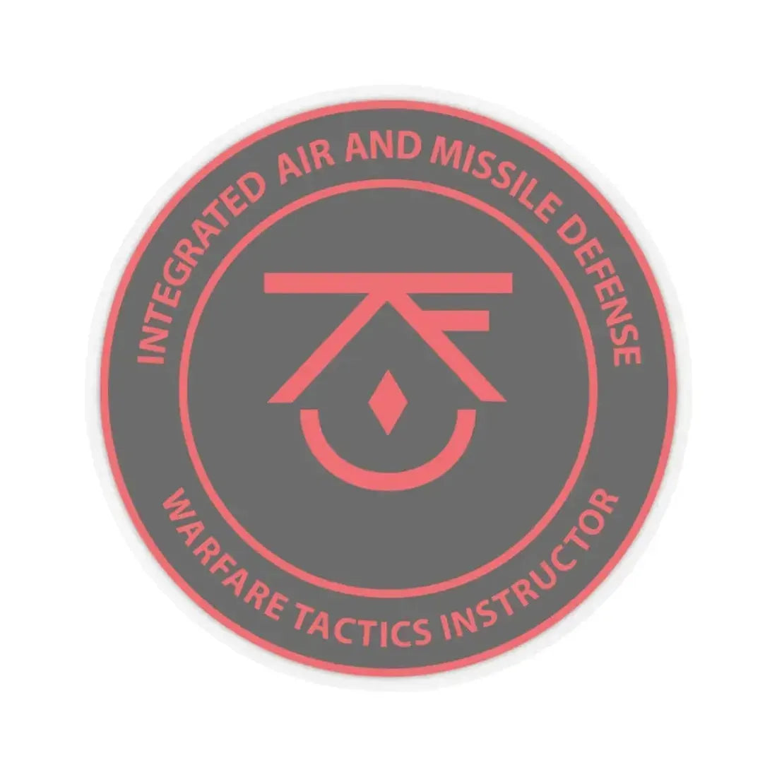 Integrated Air & Missile Defense Warfare Tactics Instructor IAMD WTI (U.S. Navy) STICKER Vinyl Kiss-Cut Decal 6 Inch Transparent - The Sticker Space