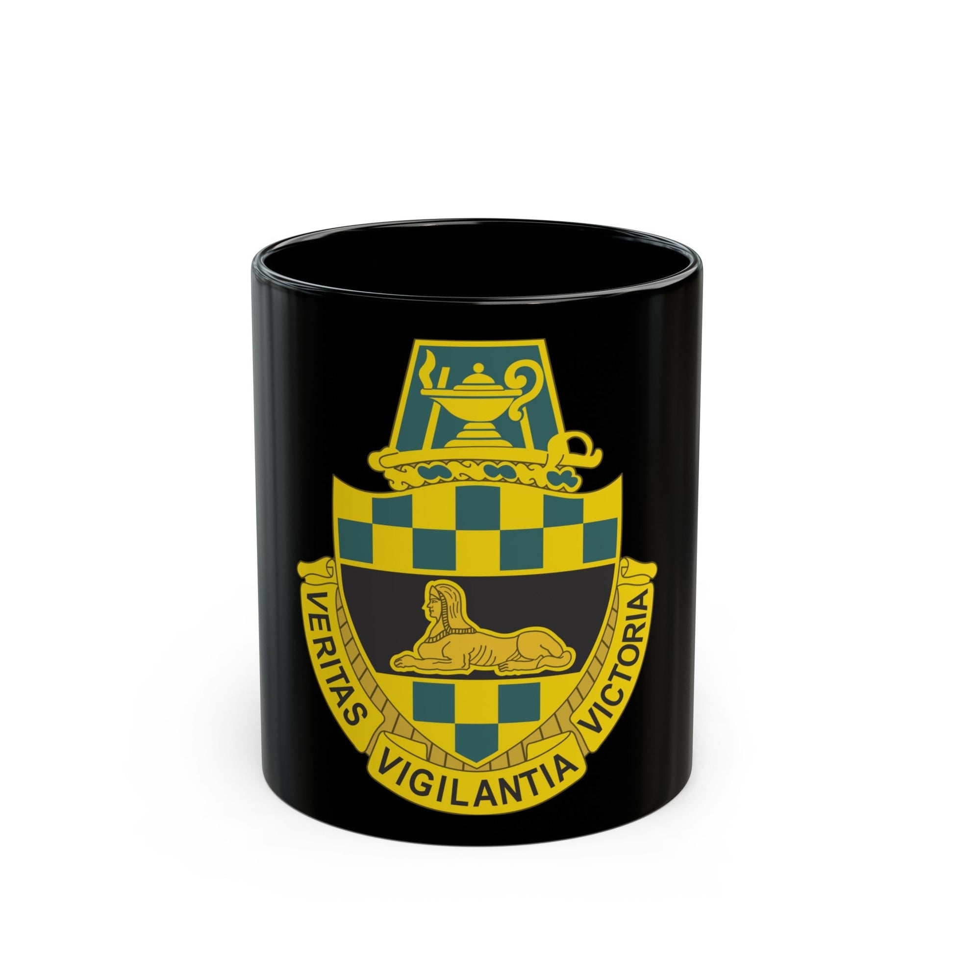 Intelligence Center and School (U.S. Army) Black Coffee Mug-11oz-The Sticker Space