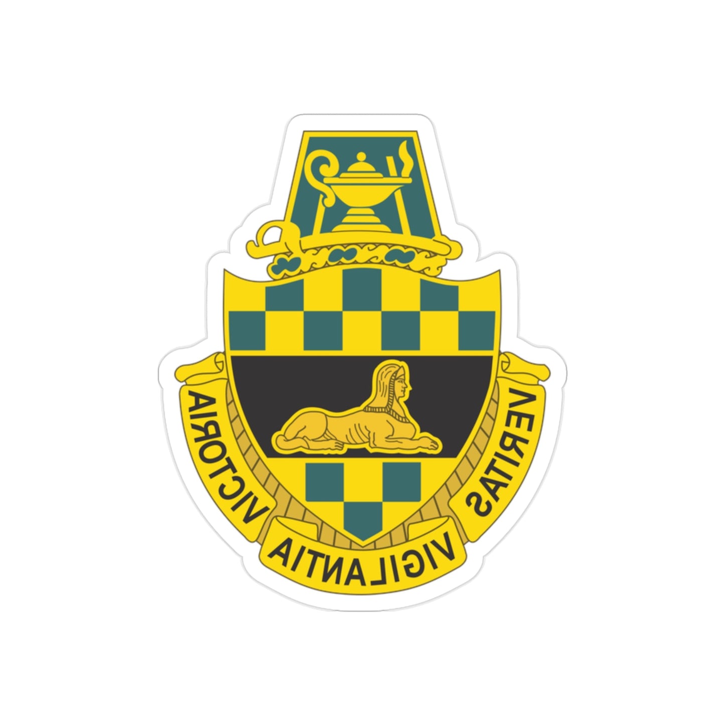 Intelligence Center and School (U.S. Army) REVERSE PRINT Transparent STICKER-2 Inch-The Sticker Space